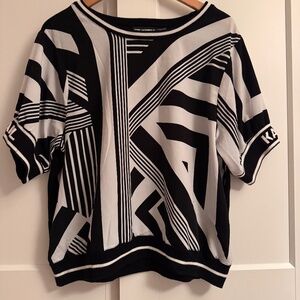 Karl Lagerfeld black and white Top